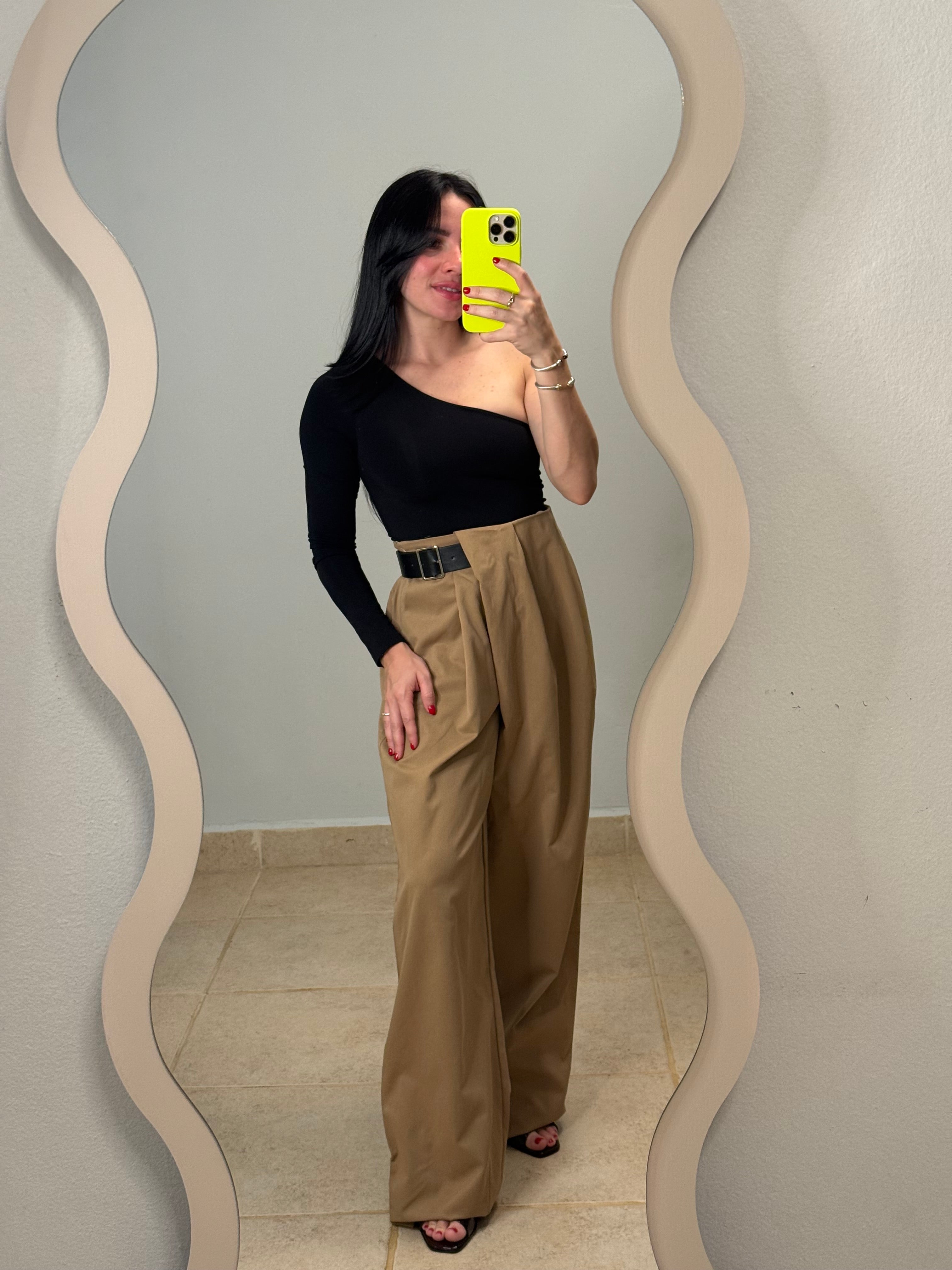 Khaki Woven Pants