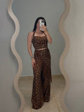 Brown Polka Dot Set