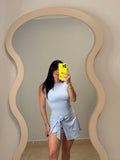 Sky Wrap Tie Dress