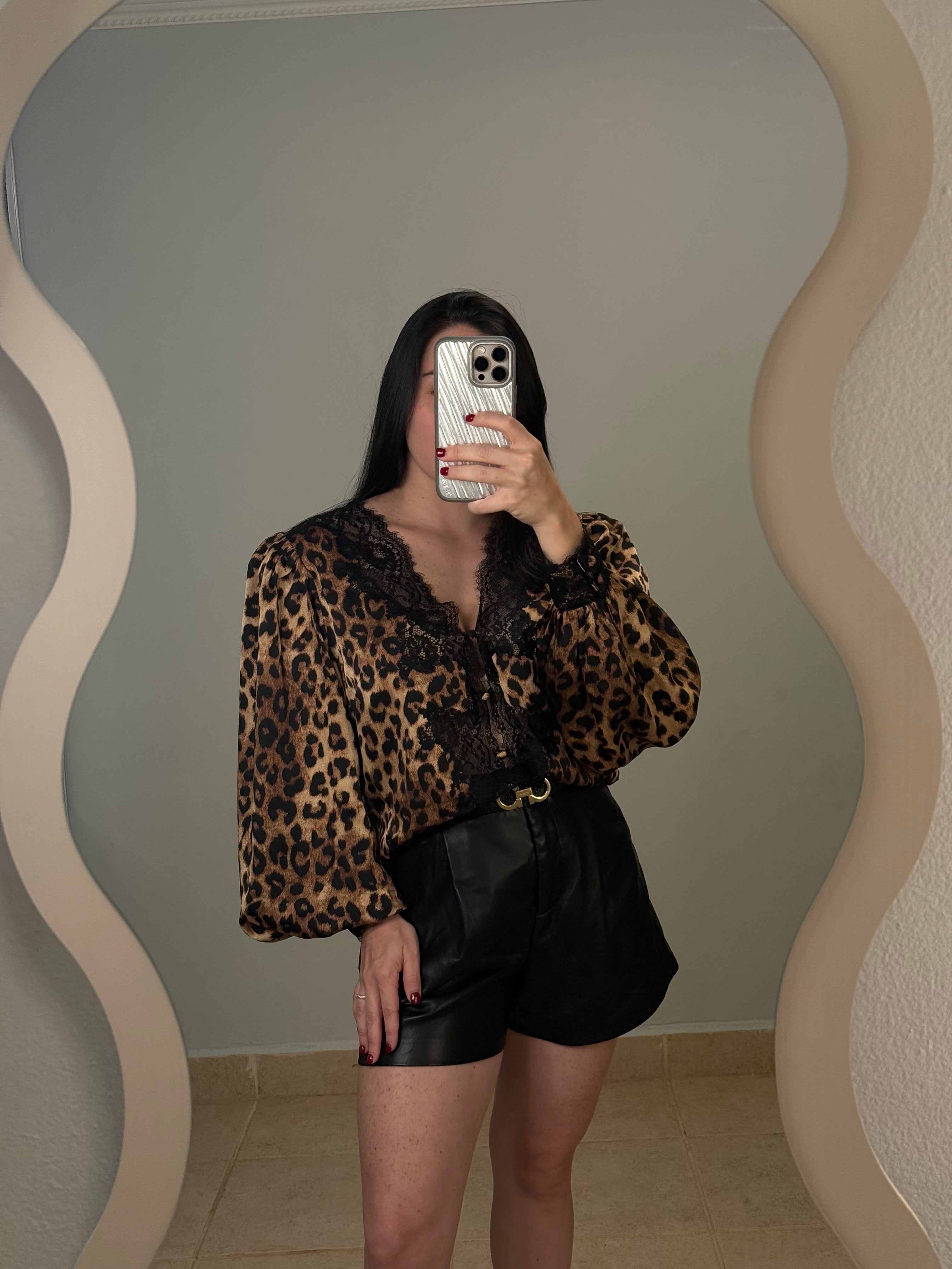 Leopard Lace Top PRE ORDER