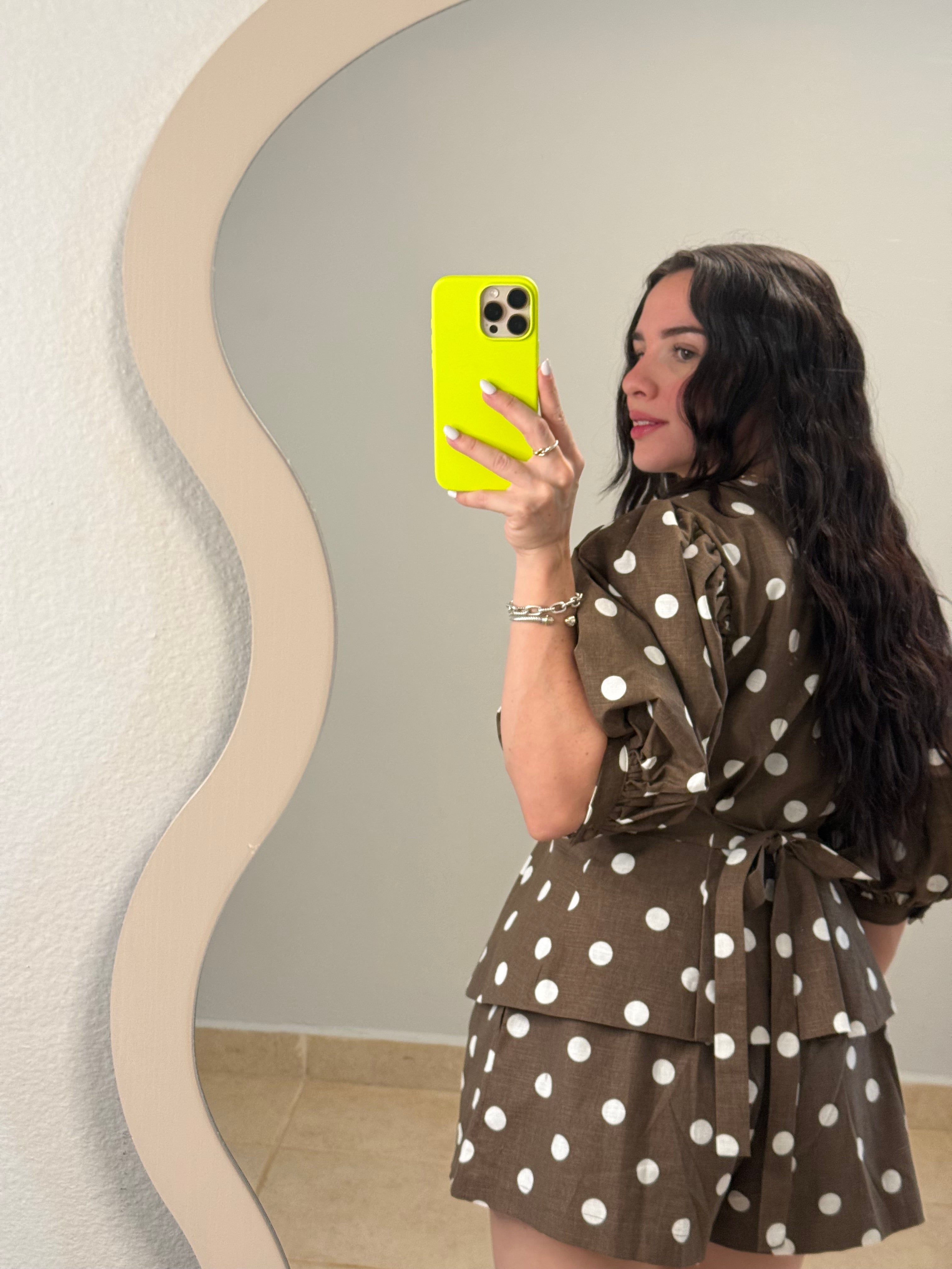 Brown Polka Dot Set