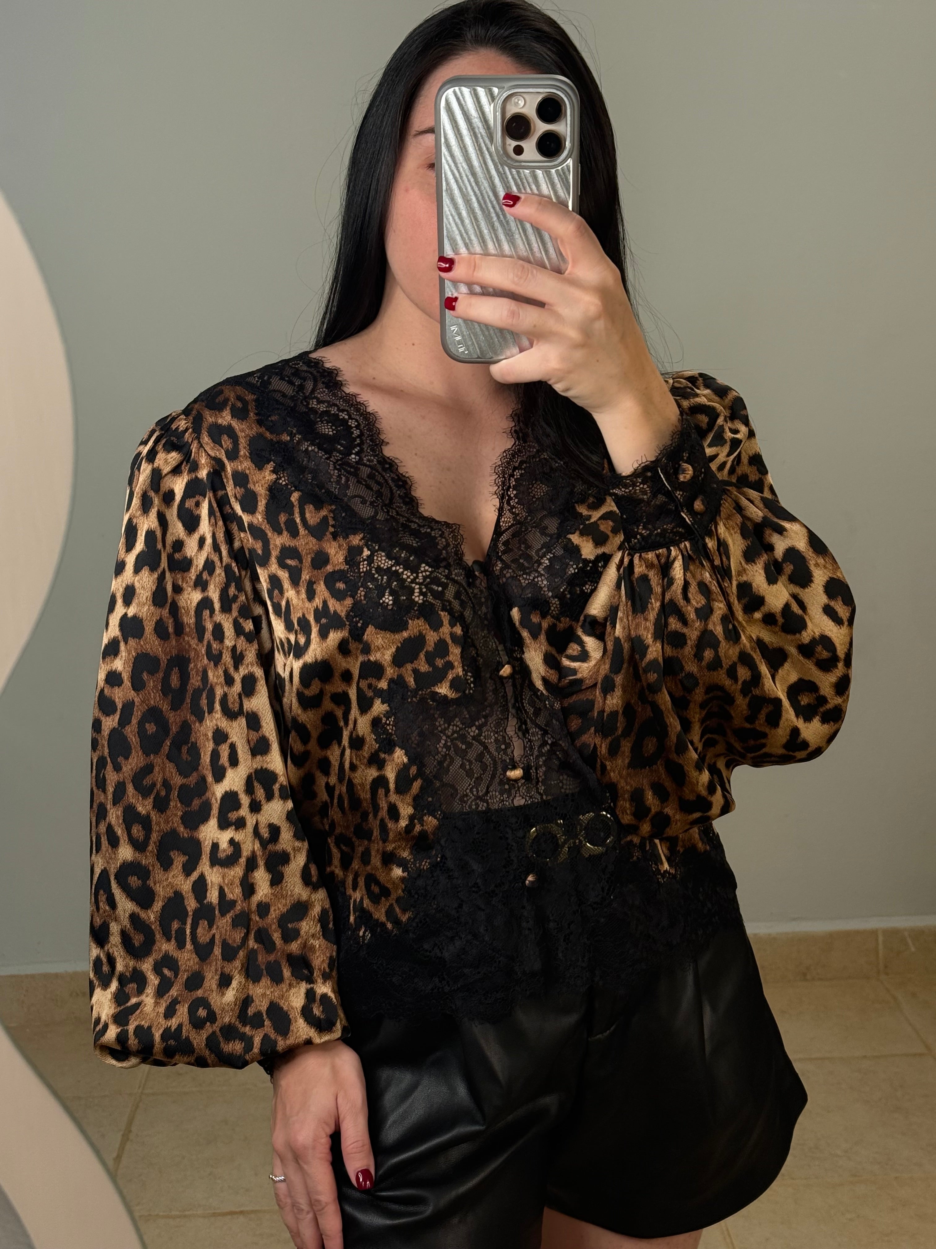 Leopard Lace Top PRE ORDER
