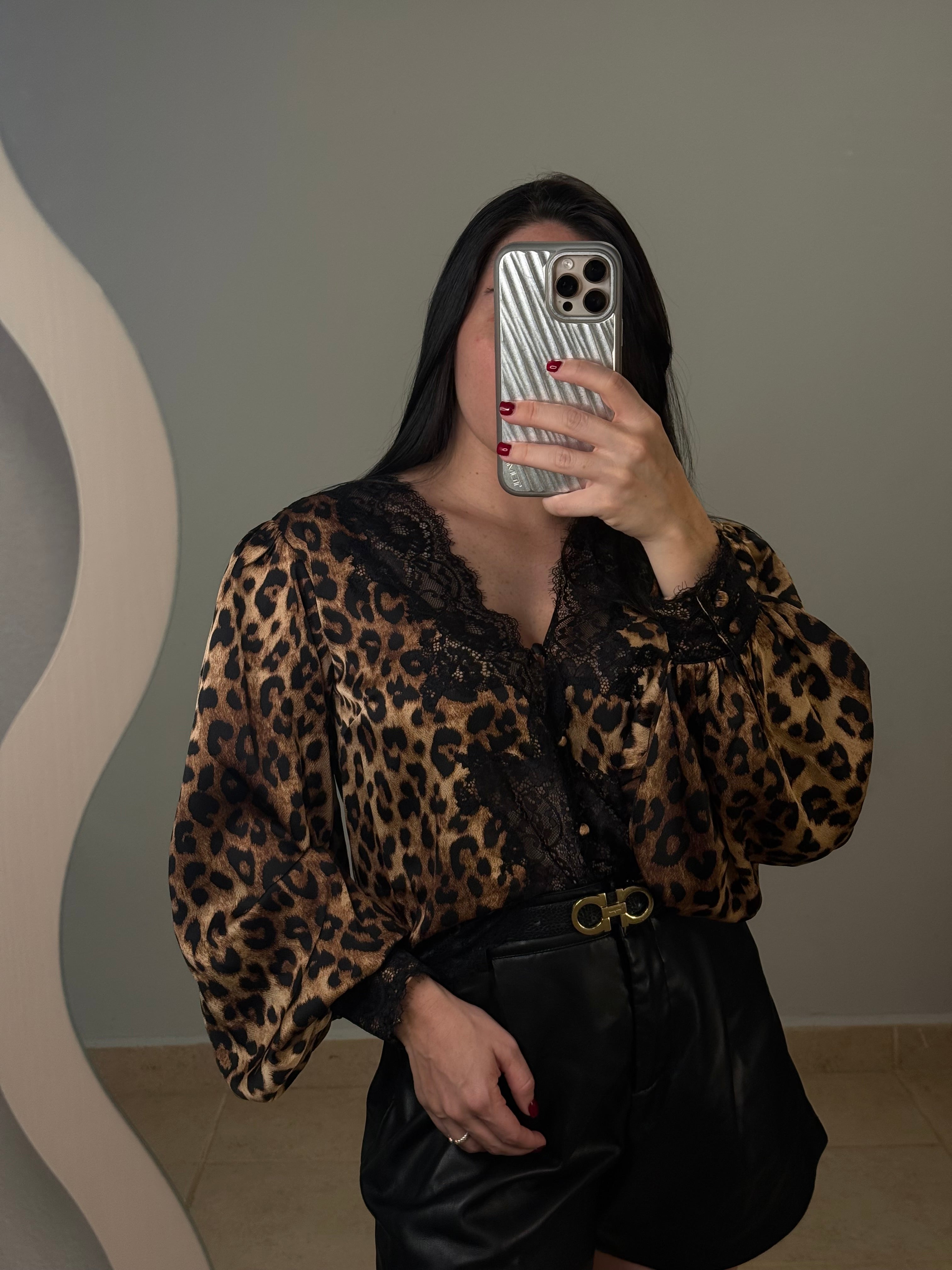 Leopard Lace Top PRE ORDER