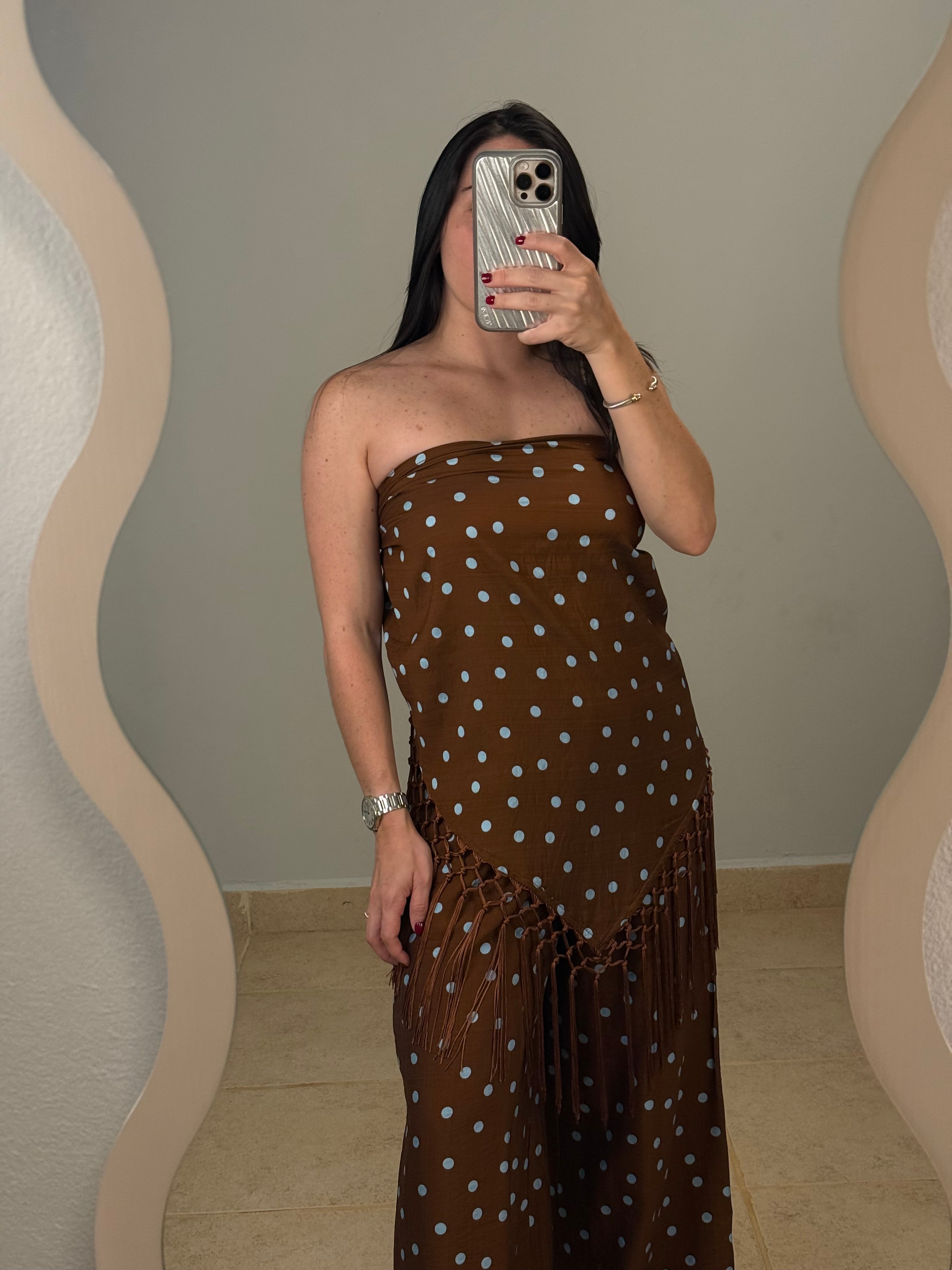 Brown Polka Dot Set