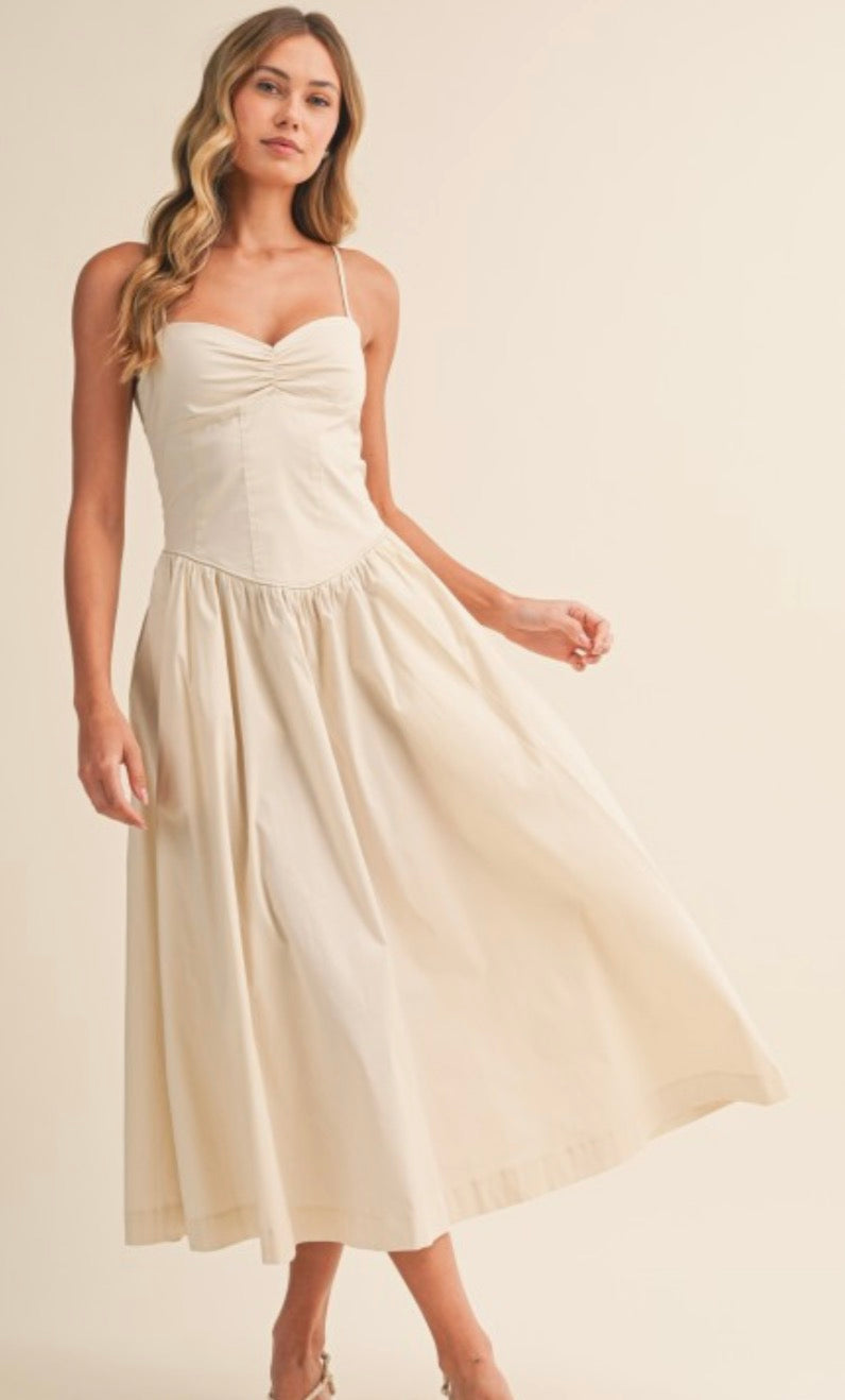 Poplin Midi Dress