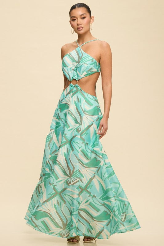 Aqua Maxi Dress