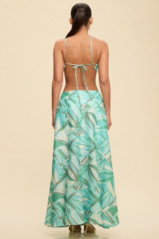 Aqua Maxi Dress