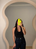 Black Halter Bodysuit