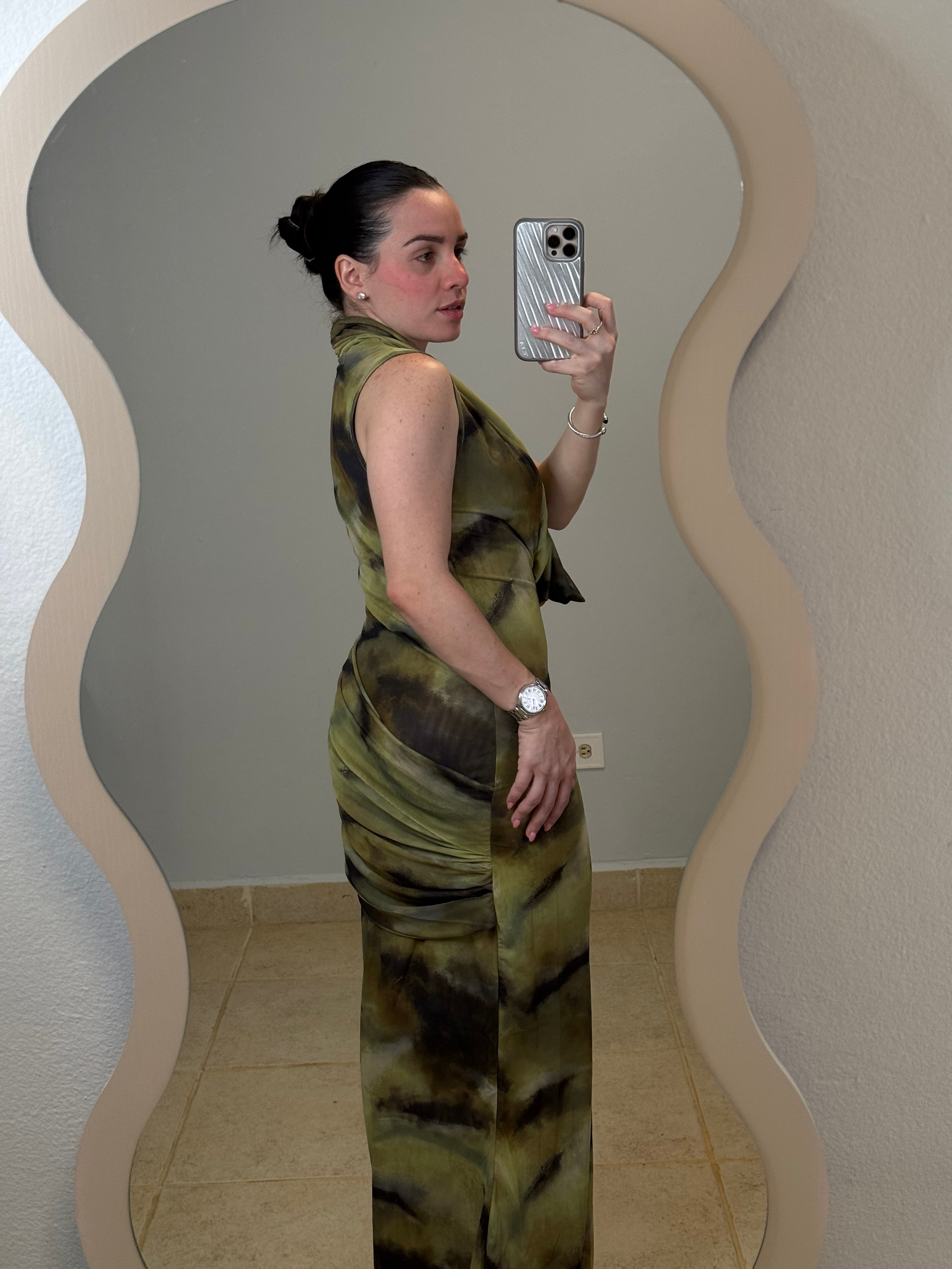 Moonlight Allure Cowl Dress