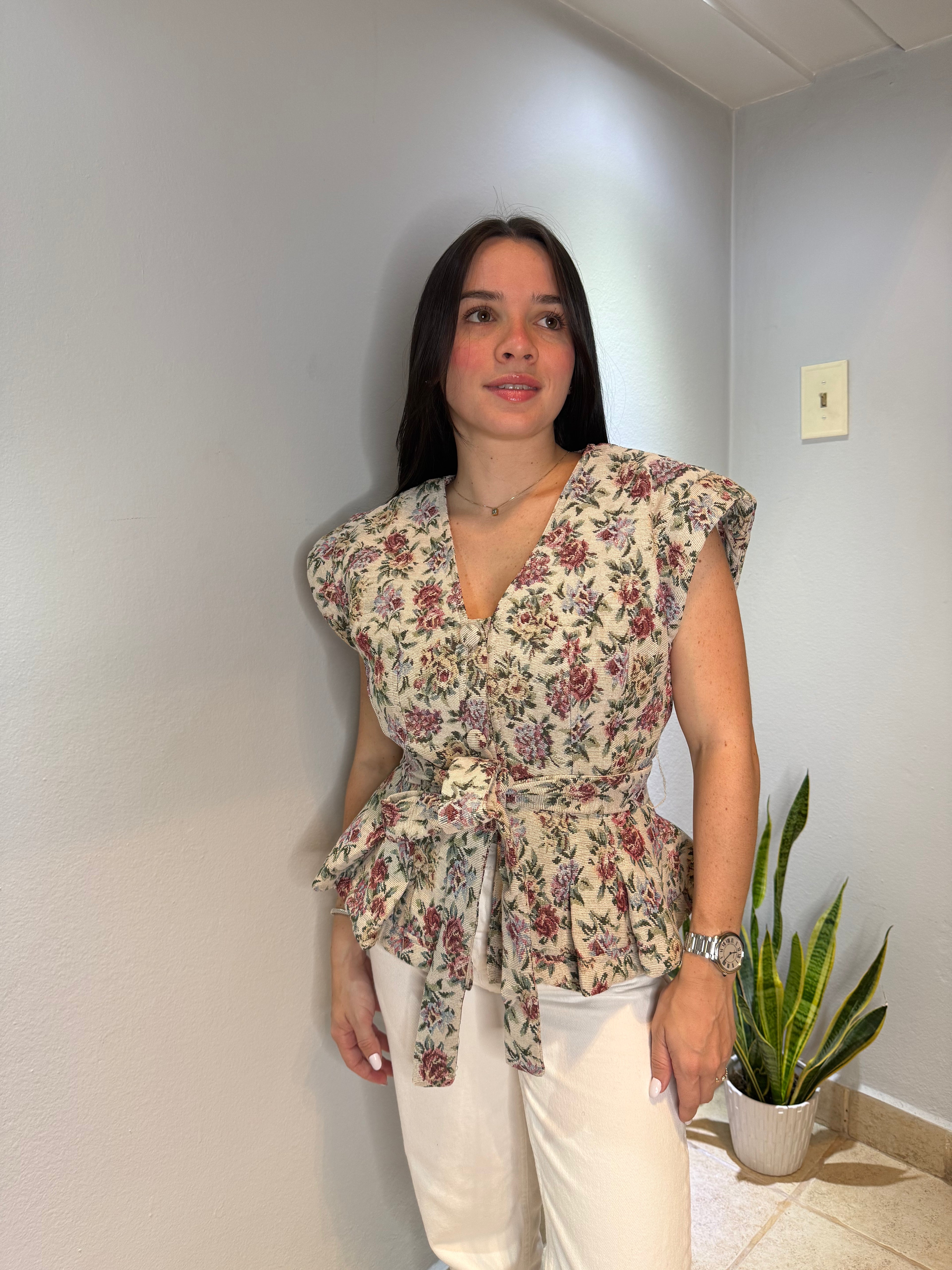 Amélie Jacquard Vest Top
