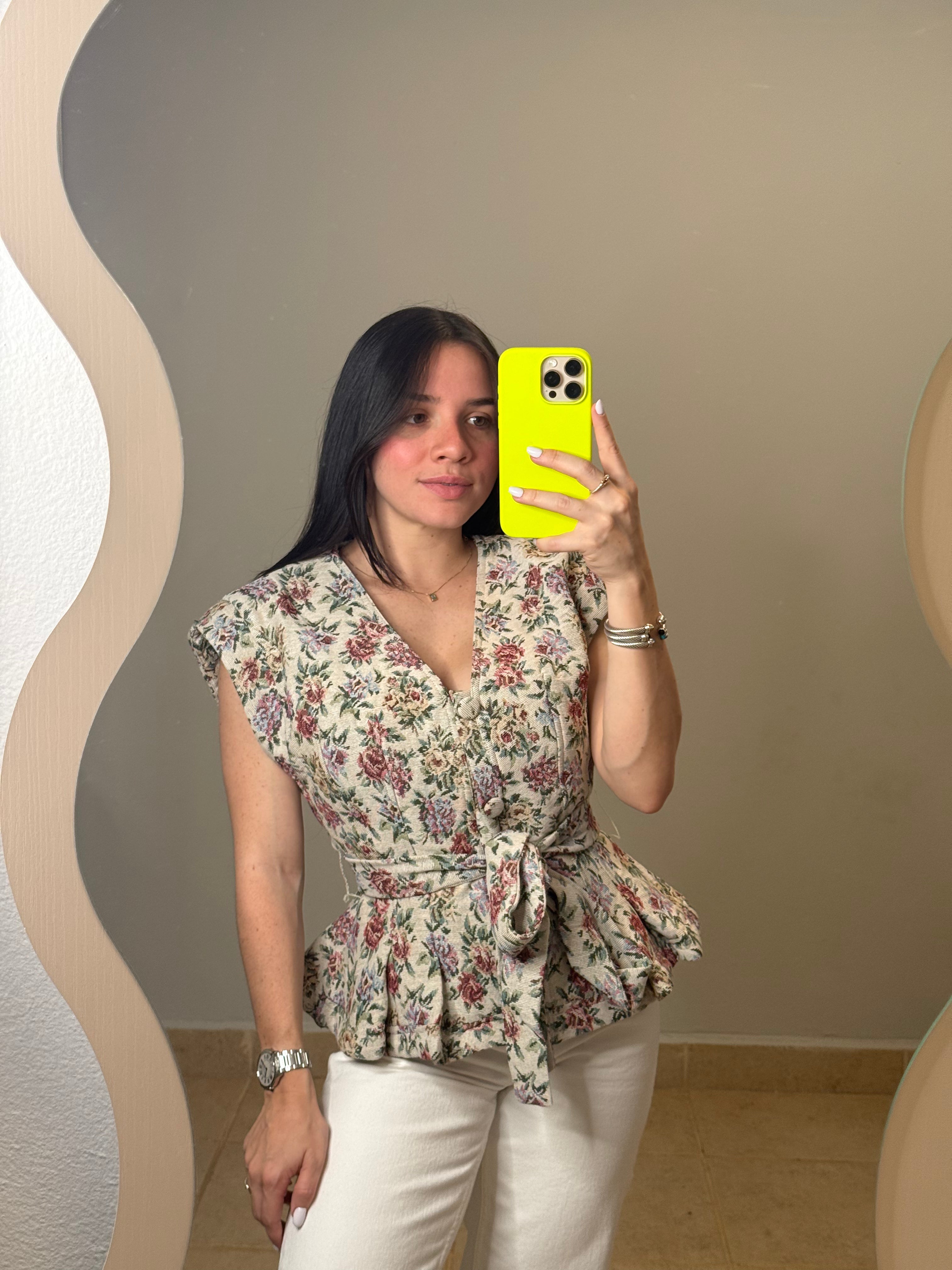 Amélie Jacquard Vest Top
