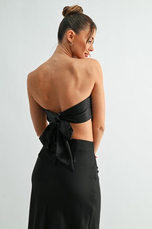 Black Lace Scarf Top