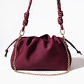 Aura Clutch Bordeaux & Rope Strap