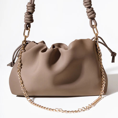 Aura Clutch Mocha & Rope Strap