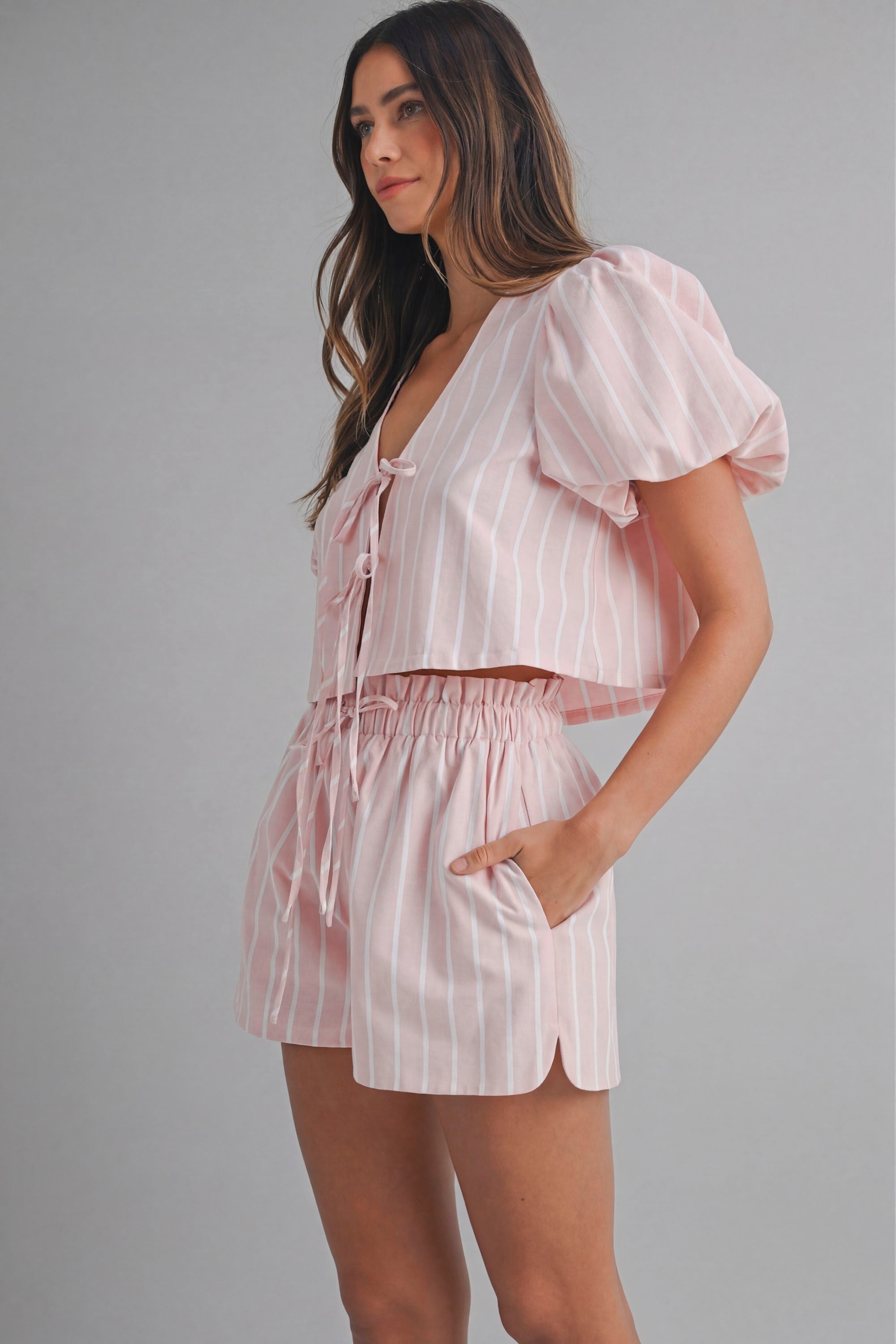 Stripe Bow Set