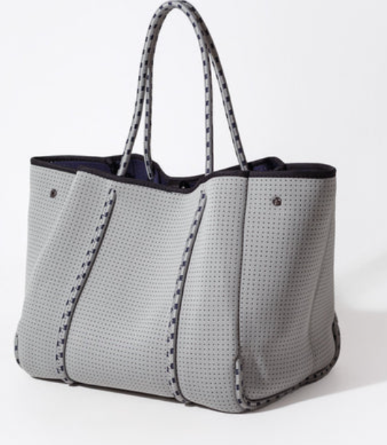 Stone Grey Tote Bag and Pouch
