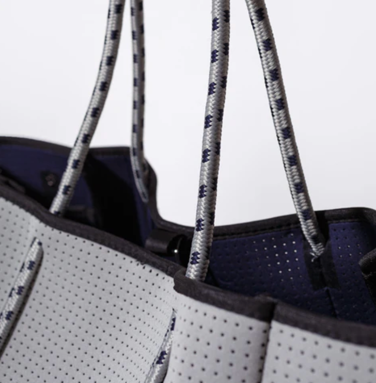 Stone Grey Tote Bag and Pouch
