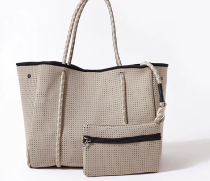 Greige Tote Bag