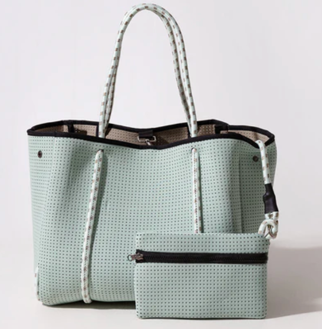 Minty Green Tote Bag