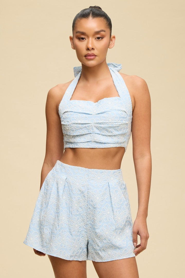 Eyelet Floral Set