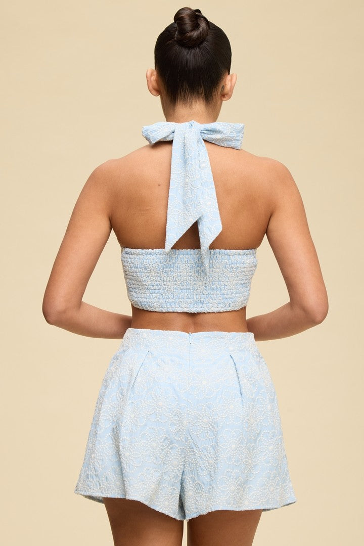 Eyelet Floral Set